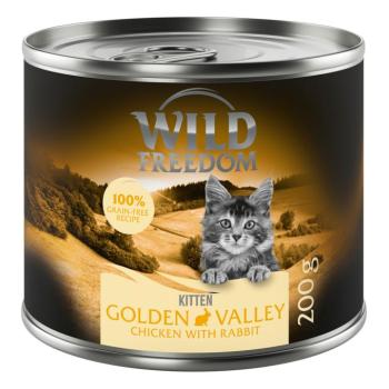 6x200g Wild Freedom Kitten nedves macskatáp-"Golden Valley" - nyúl & csirke kép
