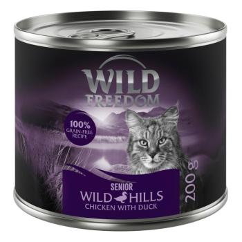 6x200g Wild Freedom Senior Wild Hills kacsa & csirke nedves macskatáp kép