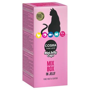 6x25g Cosma Mini Jelly Cups macskasnack vegyes csomagban kép