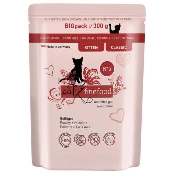 6x300g catz finefood Kitten szárnyas nedves macskatáp kép