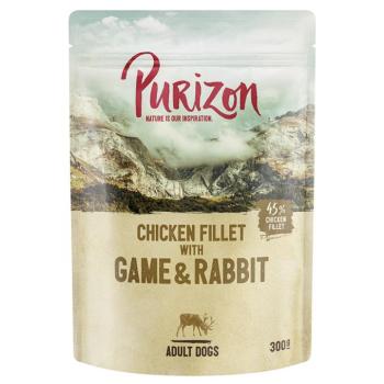 6x300g Purizon Adult nedves kutyatáp - Csirkefilé vaddal, nyúllal, sütőtökkel & vörösáfonyával kép
