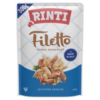6x300g RINTI Filetto Könnyű élvezet nedves kutyatáp - Csirke & kacsa kép