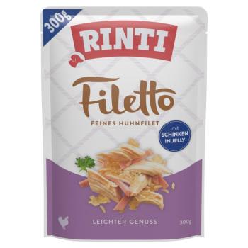 6x300g RINTI Filetto Könnyű élvezet nedves kutyatáp - Csirke & sonka kép