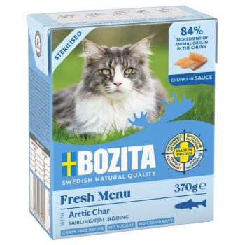 6x370g Bozita falatok Sterilised hegyi lazac szószban nedves macskatáp kép