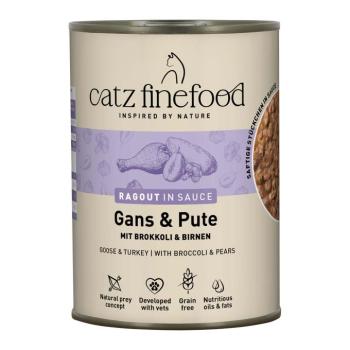 6x380g catz finefood Ragout liba & pulyka nedves macskatáp kép