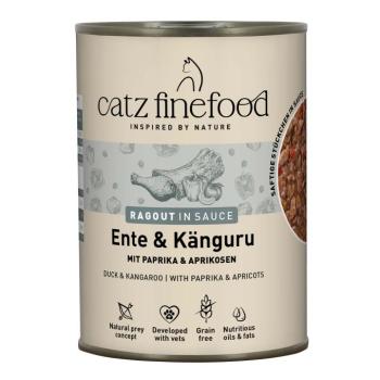 6x380g catz finefood Ragout kacsa & kenguru nedves macskatáp kép