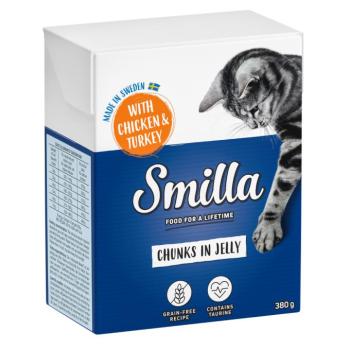 6x380g Smilla falatkák aszpikban csirke & pulyka nedves macskatáp kép