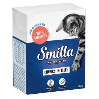 6x380g Smilla falatkák aszpikban garnéla nedves macskatáp kép