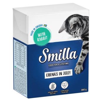 6x380g Smilla falatkák aszpikban nyúl nedves macskatáp kép