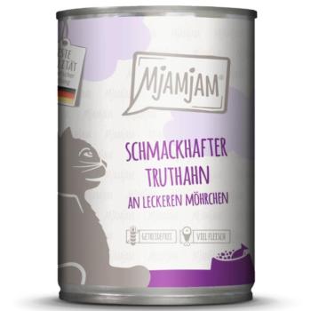 6x400 g MjAMjAM szaftos Pulyka & sárgarépa nedves macskatáp kép