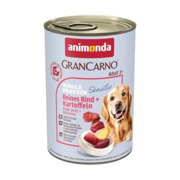 6x400g animonda GranCarno Adult Single Protein Sensitive Marha & burgonya nedves kutyatáp kép