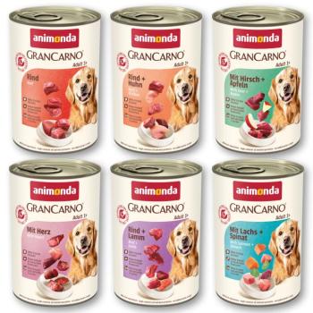 6x400g animonda GranCarno Original Adult nedves kutyatáp 6 változattal