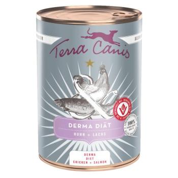 6x400g Bárány Terra Canis Derma Csirke & lazac nedves kutyatáp kép
