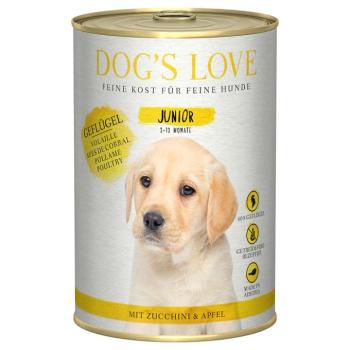 6x400g Dog's Love Junior szárnyas nedves kutyatáp kép