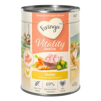 6x400g Feringa Vitality Sensitive csirke nedves macskaeledel kép