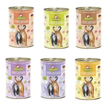 6x400g GranataPet DeliCatessen nedves macskatáp próbacsomag hal nélkül kép