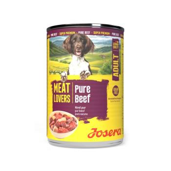 6x400g Josera Meatlovers Pure Marha nedves kutyaeledel új design