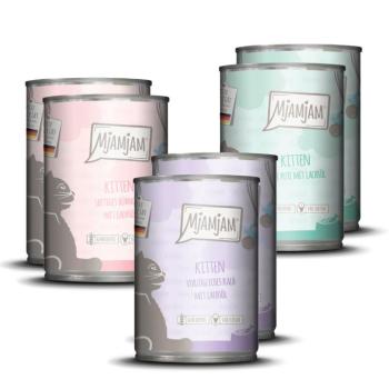 6x400g MjAMjAM Kitten nedves macskatáp mix (3 változattal)