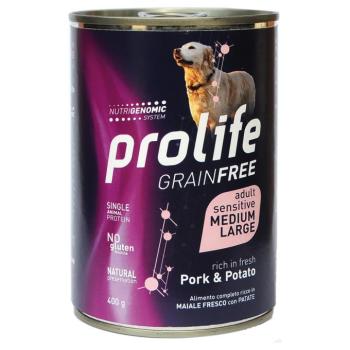 6x400g Prolife Sensitive sertés nedves kutyatáp kép