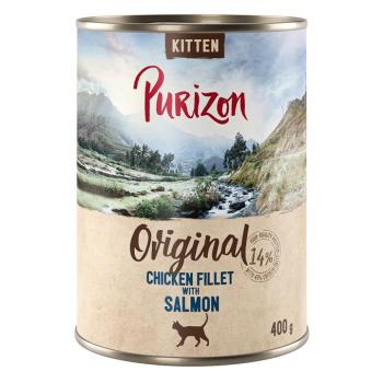 6x400g Purizon Kitten nedves macskatáp - Csirkefilé lazaccal kép