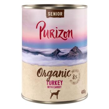 6x400g Purizon Organic nedves kutyatáp - Új: Senior pulyka & sárgarépa kép
