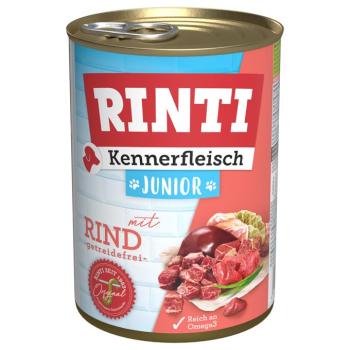 6x400g Rinti ínyenceknek Junior marha nedves kutyatáp kép