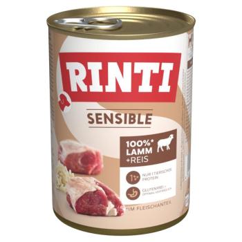 6x400g RINTI Sensible Bárány & rizs nedves kutyaeledel
