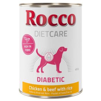 6x400g Rocco Diet Care Diabetic csirke, marha & rizs nedves kutyatáp kép