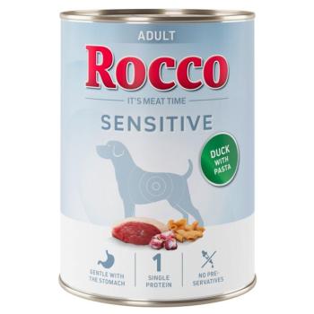 6x400g Rocco Sensitive kacsa & tészta nedves kutyatáp új receptúrával kép