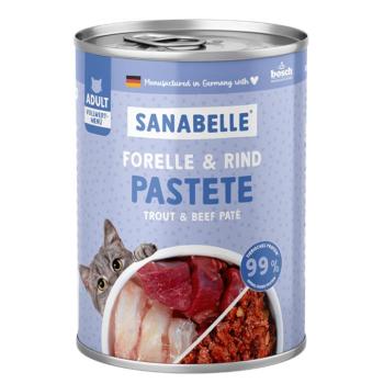 6x400g Sanabelle All Meat Pisztráng & marha nedves macskatáp kép
