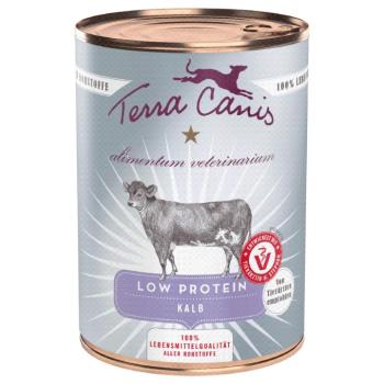 6x400g Terra Canis Alimentum Veterinarium Low Protein borjú nedves kutyatáp kép