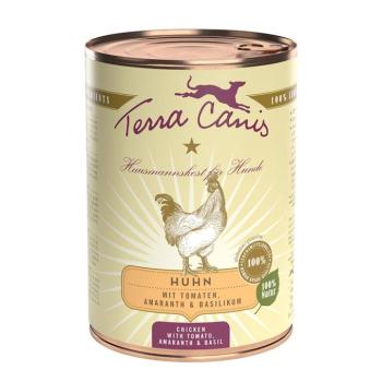 6x400g Terra Canis Csirke, paradicsom, amaránt & bazsalikom Classic nedves kutyatáp kép