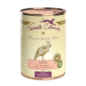 6x400g Terra Canis Pulyka, brokkoli, körte & burgonya nedves kutyatáp kép
