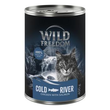 6x400g Wild Freedom Adult Cold River lazac & csirke nedves macskatáp kép