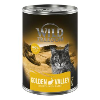 6x400g Wild Freedom Adult nedves macskatáp - Golden Valley - nyúl & csirke kép