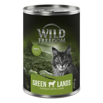 6x400g Wild Freedom Adult nedves macskatáp - Green Lands - bárány & csirke kép