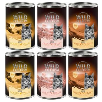 6x400g Wild Freedom Kitten nedves macskatáp vegyesen kép
