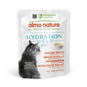 6x50g Almo Nature HFC Hydration Help Csirkehúsleves & csirkefilé nedves macskatáp kép