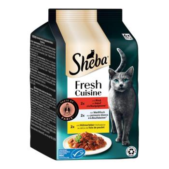 6x50g Sheba Fresh Cuisine Taste of Paris nedves macskatáp kép