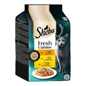 6x50g Sheba Fresh Cuisine Taste of Rome nedves macskatáp vegyesen kép