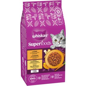 6x50g Whiskas 1+ Superfoods vegyes válogatás aszpikbanmacska nedvestáp kép
