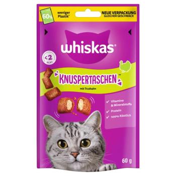 6x60g Whiskas Temptations ropogós falatok pulyka macskasnack kép