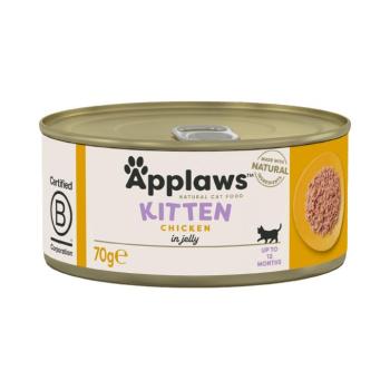 6x70g Applaws Kitten csirke nedves kölyökmacskatáp aszpikban kép