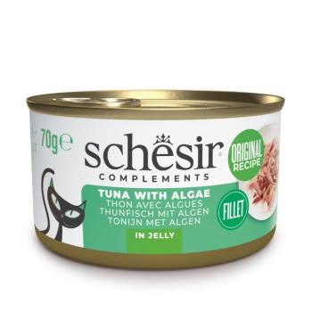 6x70g Schesir Complements aszpikban tonhal & alga étrend-kiegészítő eledel macskáknak kép