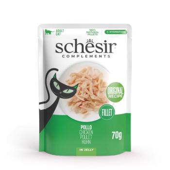 6x70g Schesir Complements Filet csirke aszpikban nedves macskatáp kép