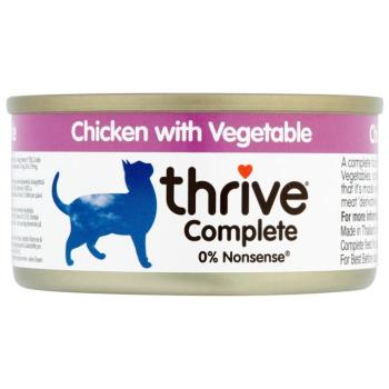 6x75g Thrive Complete nedves macskatáp - Csirke & zöldség kép