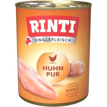 6x800 g Rinti Singlefleisch nedves kutyatáp- Csirke pur kép