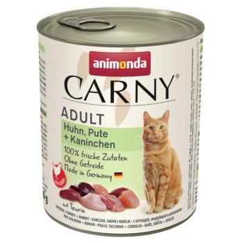 6x800g animonda Carny Adult Csirke, pulyka & nyúl nedves macskatáp kép