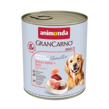 6x800g animonda GranCarno Adult Single Protein Sensitive Csirke & rizs nedves kutyatáp kép