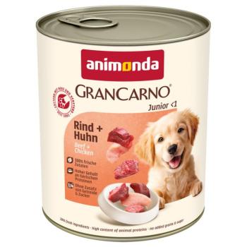 6x800g animonda GranCarno Original Junior marha & csirke nedves kutyatáp kép